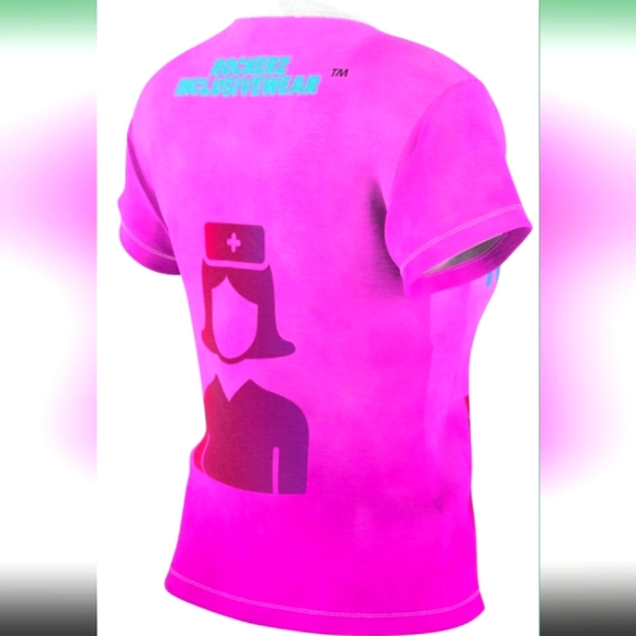 Nurse and Proud of It Woman's Cut and Sew Top - Picture 4 of 6